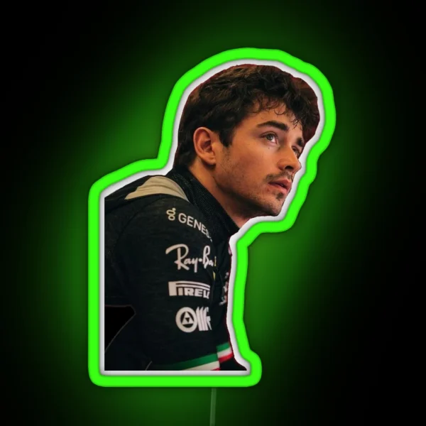 Charles Leclerc RGB Neon Sign