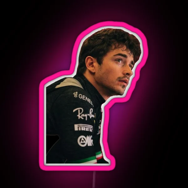 Charles Leclerc RGB Neon Sign