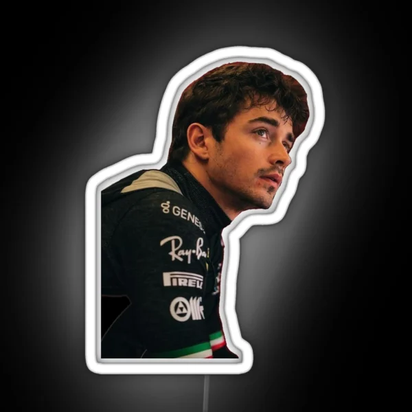 Charles Leclerc RGB Neon Sign