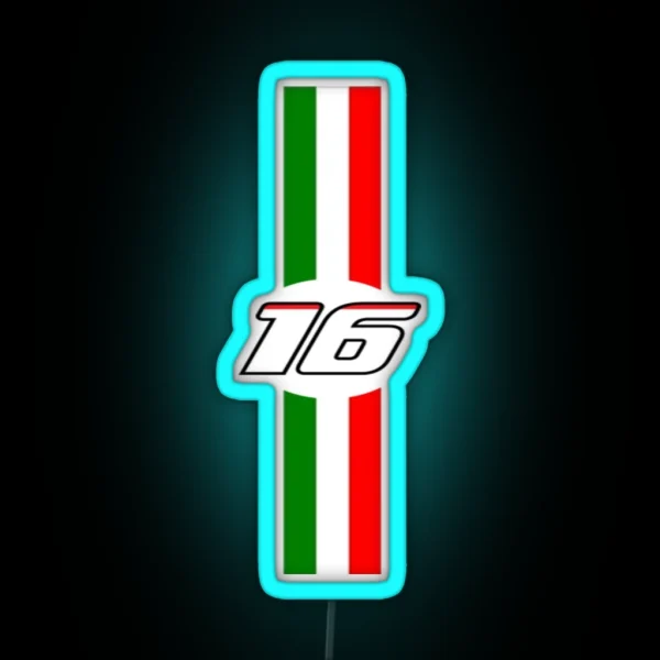 Charles Leclerc RGB Neon Sign