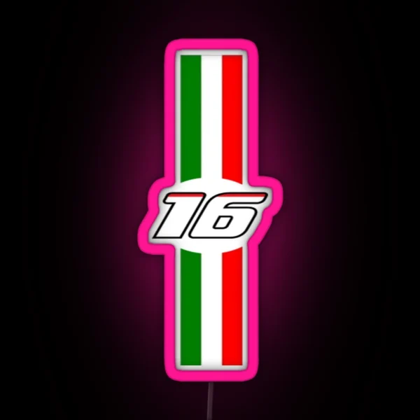 Charles Leclerc RGB Neon Sign