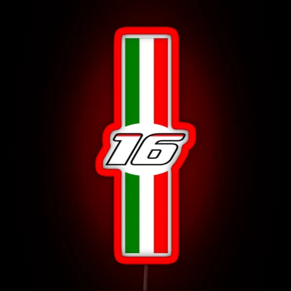 Charles Leclerc RGB Neon Sign