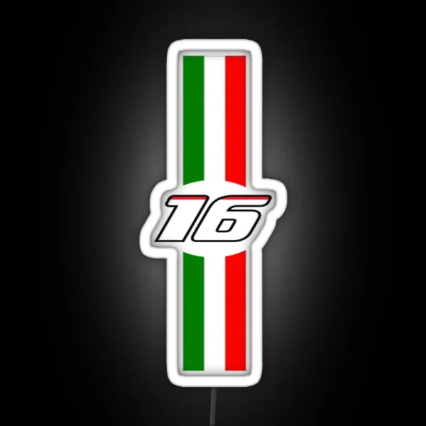 Charles Leclerc RGB Neon Sign
