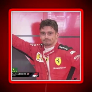 Charles Leclerc Unimpressed Meme RGB Neon Sign