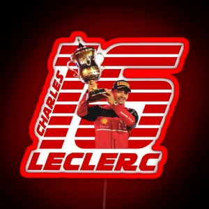 Charles Leclerc Win RGB Neon Sign