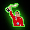 Charles Leclerc Winning His First Monaco Grand Prix 2024 RGB Neon Sign - Image 3