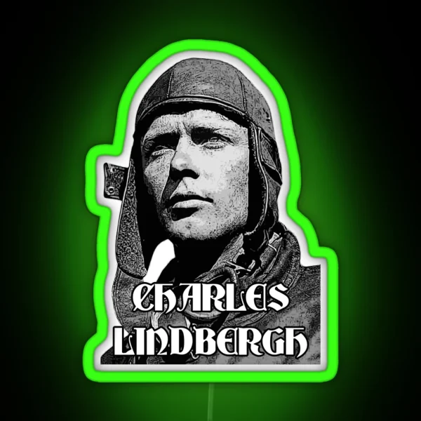 Charles Lindbergh Explorer RGB Neon Sign