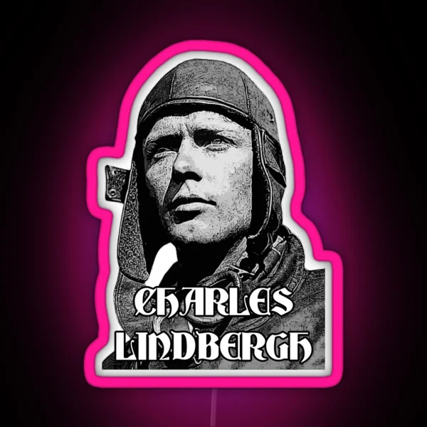 Charles Lindbergh Explorer RGB Neon Sign