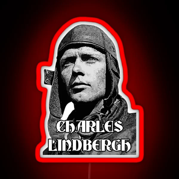 Charles Lindbergh Explorer RGB Neon Sign