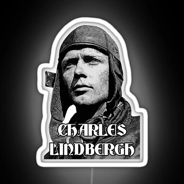 Charles Lindbergh Explorer RGB Neon Sign