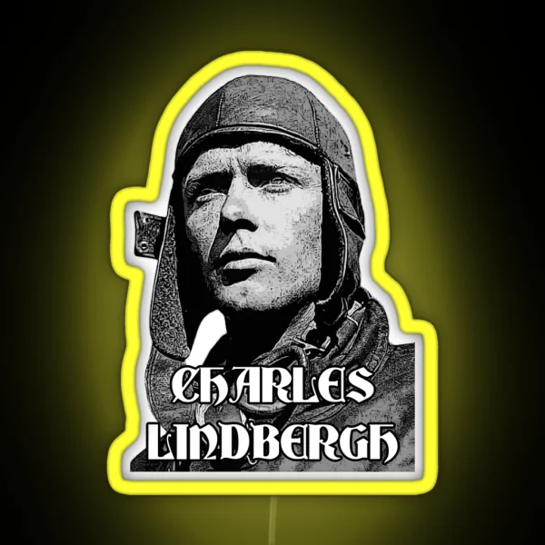 Charles Lindbergh Explorer RGB Neon Sign