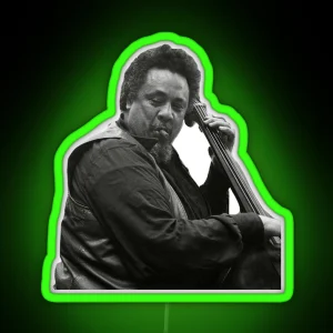 Charles Mingus On The Bass RGB Neon Sign