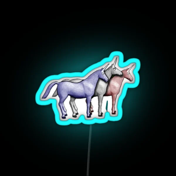 Charlie The Unicorn RGB Neon Sign