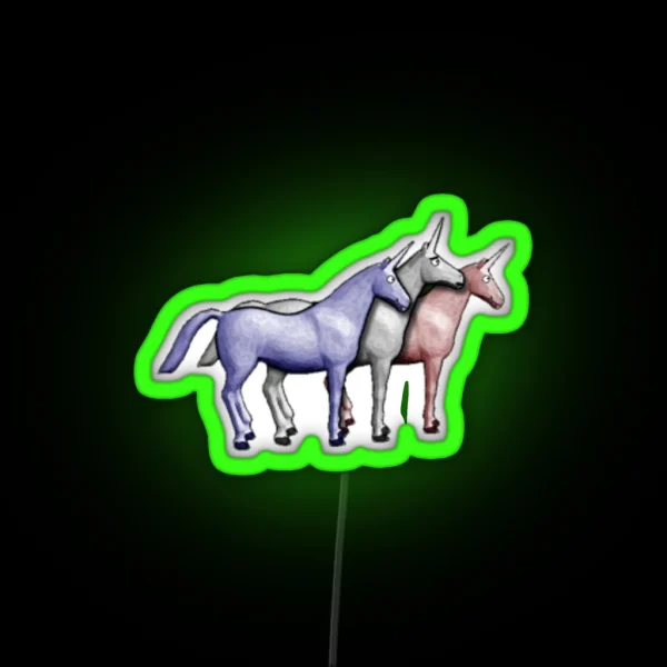 Charlie The Unicorn RGB Neon Sign