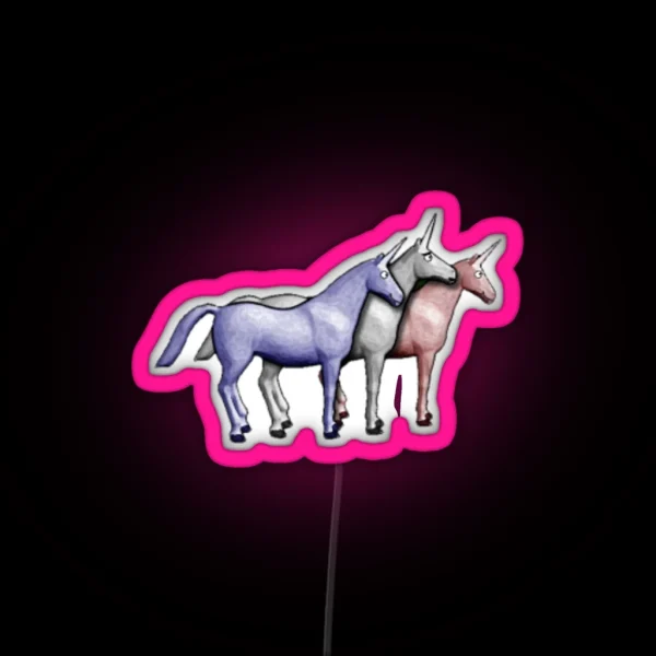 Charlie The Unicorn RGB Neon Sign