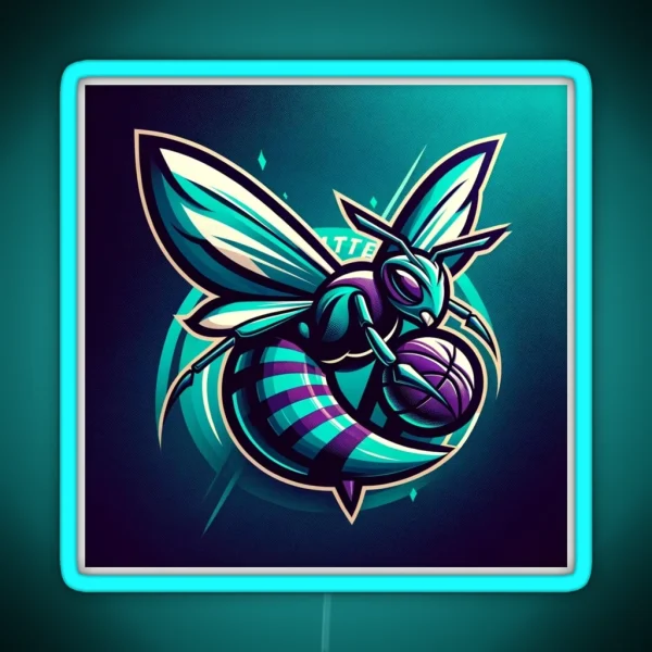 Charlotte Hornets RGB Neon Sign