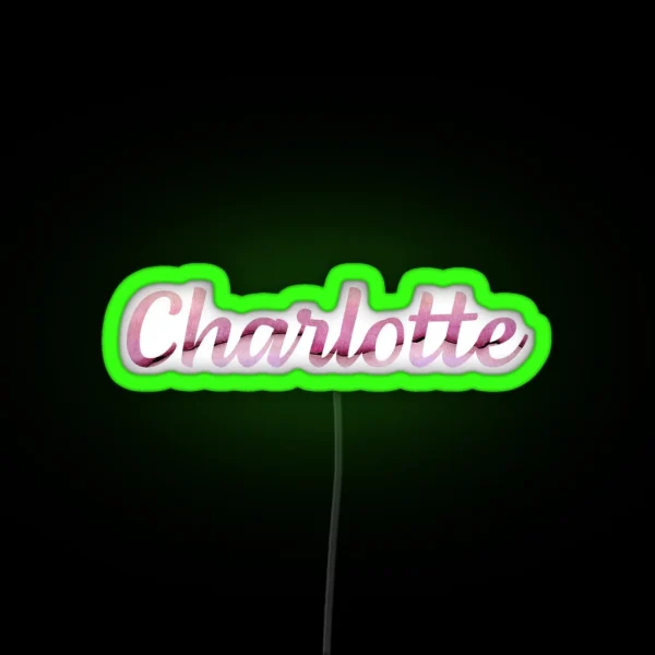 Charlotte Name Led RGB Neon Sign