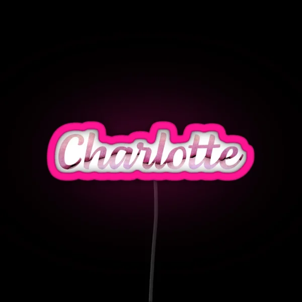 Charlotte Name Led RGB Neon Sign