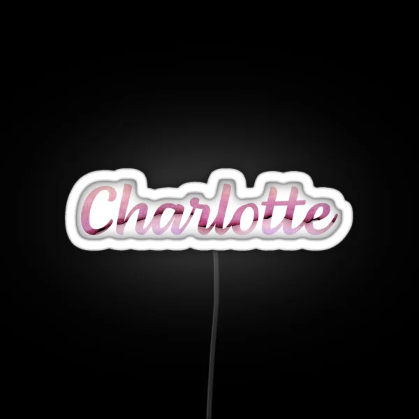 Charlotte Name Led RGB Neon Sign