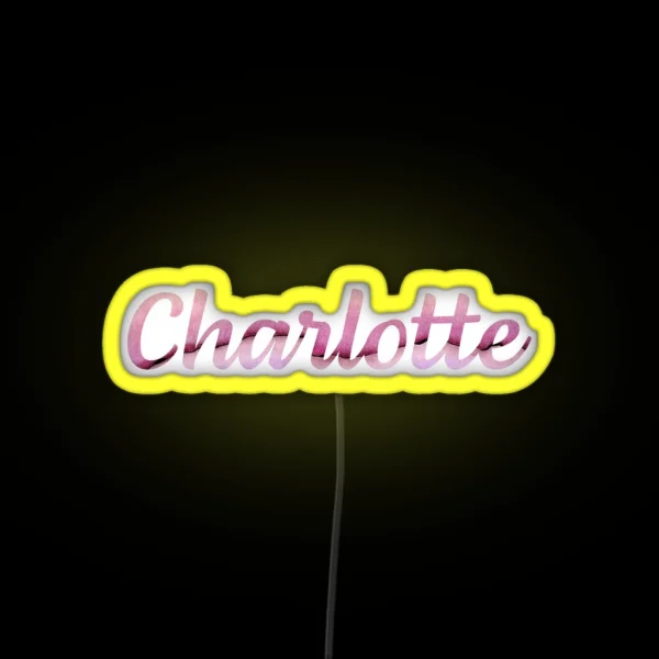 Charlotte Name Led RGB Neon Sign