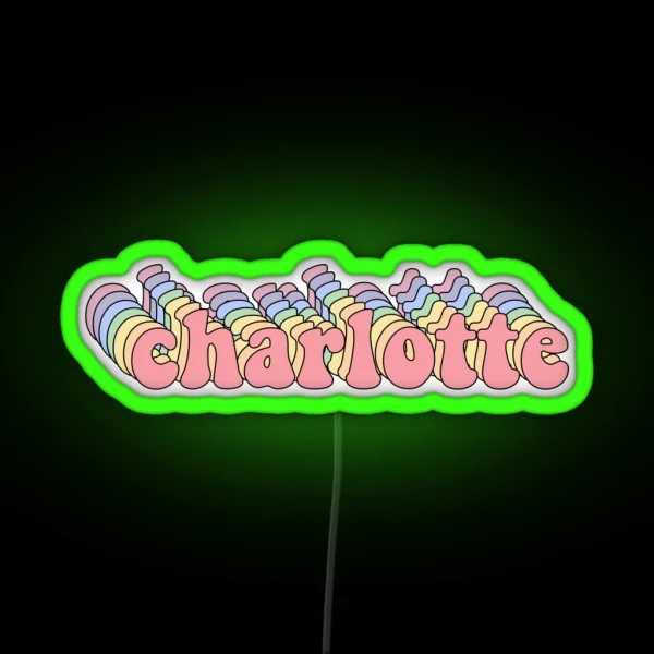 Charlotte Name Led RGB Neon Sign