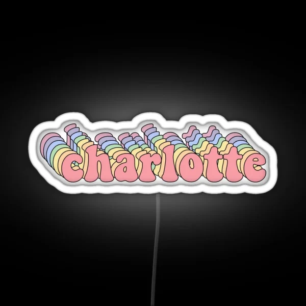 Charlotte Name Led RGB Neon Sign