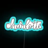 Charlotte North Carolina RGB Neon Sign - Image 3
