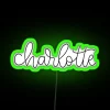 Charlotte North Carolina RGB Neon Sign - Image 4