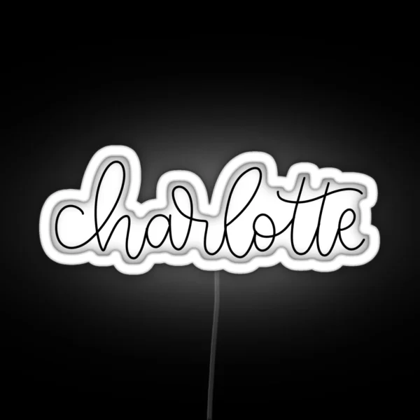 Charlotte North Carolina RGB Neon Sign