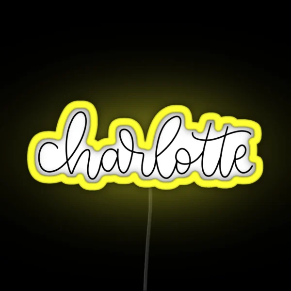 Charlotte North Carolina RGB Neon Sign