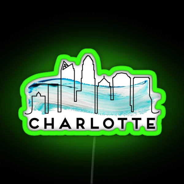 Charlotte North Carolina RGB Neon Sign