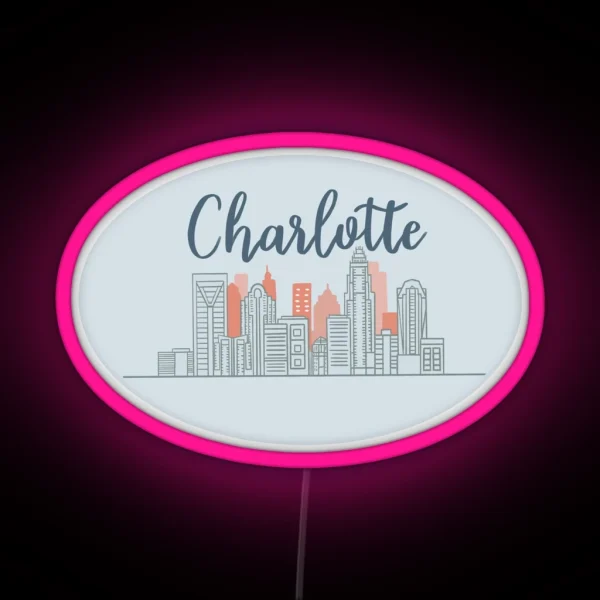 Charlotte Skyline Led RGB Neon Sign