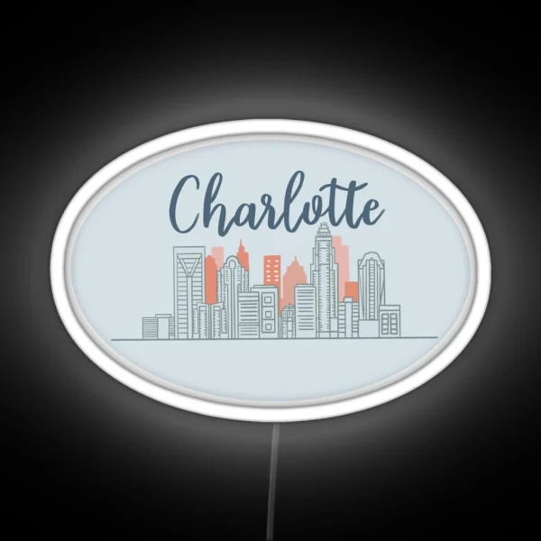 Charlotte Skyline Led RGB Neon Sign