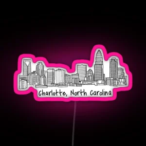 Charlotte Skyline RGB Neon Sign