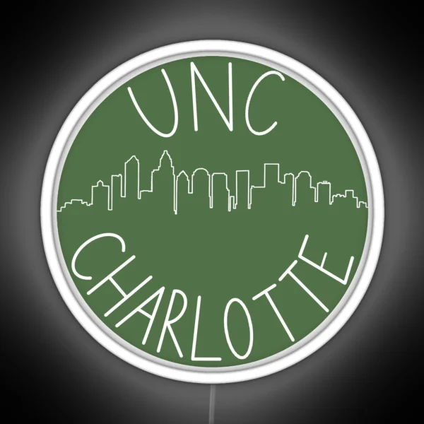 Charlotte Skyline UNC Charlotte Design RGB Neon Sign