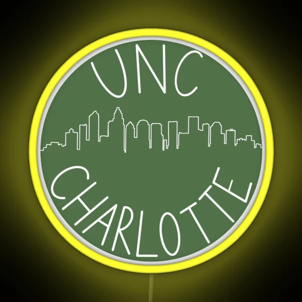 Charlotte Skyline UNC Charlotte Design RGB Neon Sign