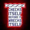 Check Yourself Before You Wreck Your DNA Genetics RGB Neon Sign - Image 2