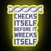 Check Yourself Before You Wreck Your DNA Genetics RGB Neon Sign - Image 5