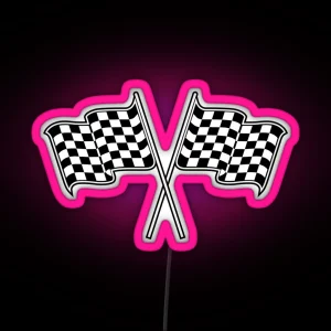 Checkered Flag RGB Neon Sign