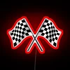 Checkered Flags RGB Neon Sign - Image 2