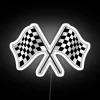 Checkered Flags RGB Neon Sign