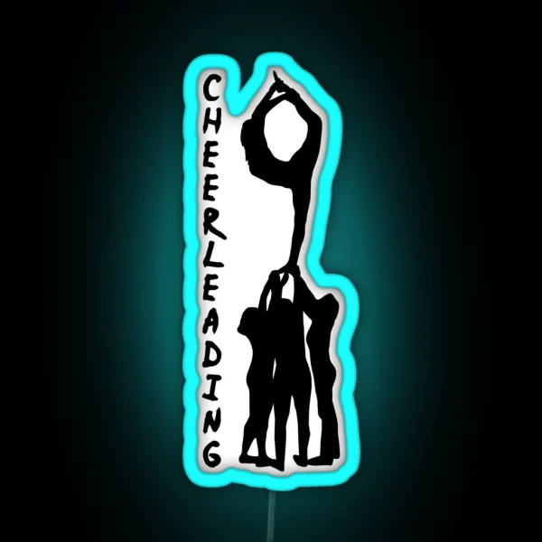 Cheerleading Cheerleader RGB Neon Sign