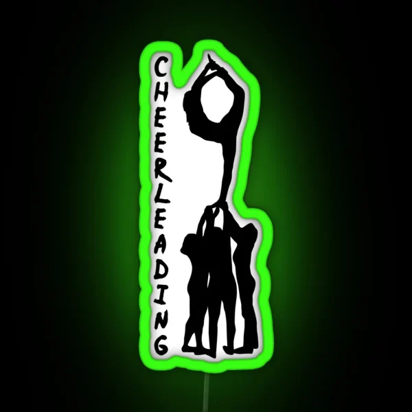 Cheerleading Cheerleader RGB Neon Sign
