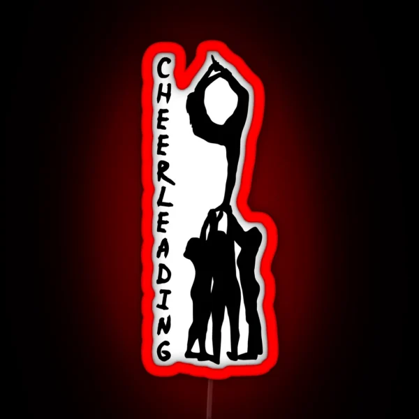 Cheerleading Cheerleader RGB Neon Sign