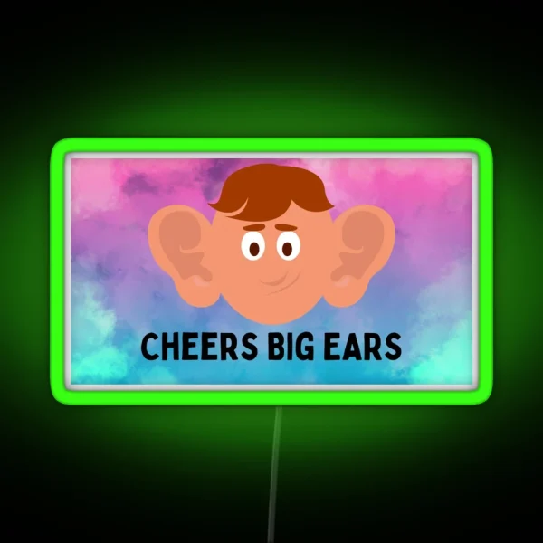 Cheers Big Ears RGB Neon Sign