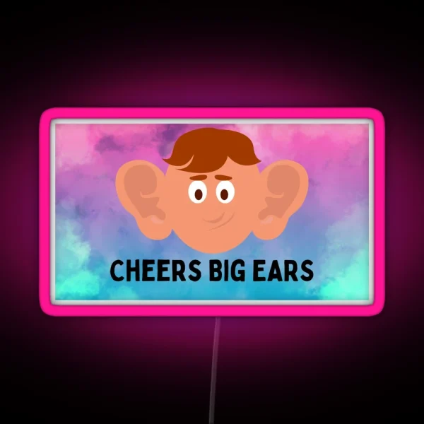 Cheers Big Ears RGB Neon Sign