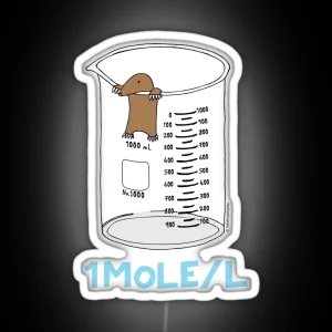 Chemistry 1 Mole Per Litre For Mole Or Avogadro S Day RGB Neon Sign