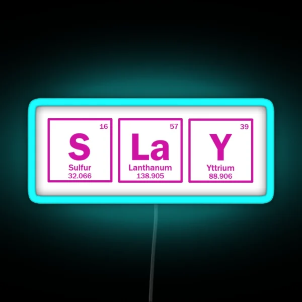 Chemistry Slay RGB Neon Sign