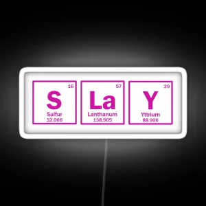 Chemistry Slay RGB Neon Sign