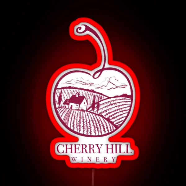 Cherry Hill Winery From Emily Henry S Funny Story RGB Neon Sign